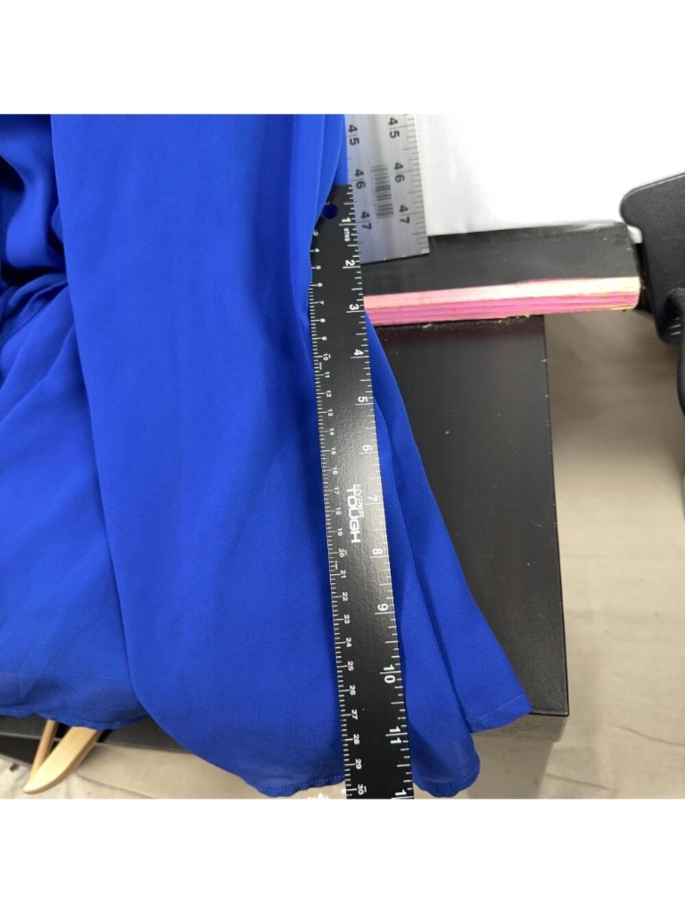 Lulus Maxi Dress Size Medium Heavenly Hues Royal Blue V Neck Fully lined - Picture 14 of 16